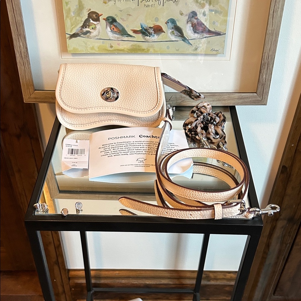 Coachtopia Ivory Leather Crossbody Bag